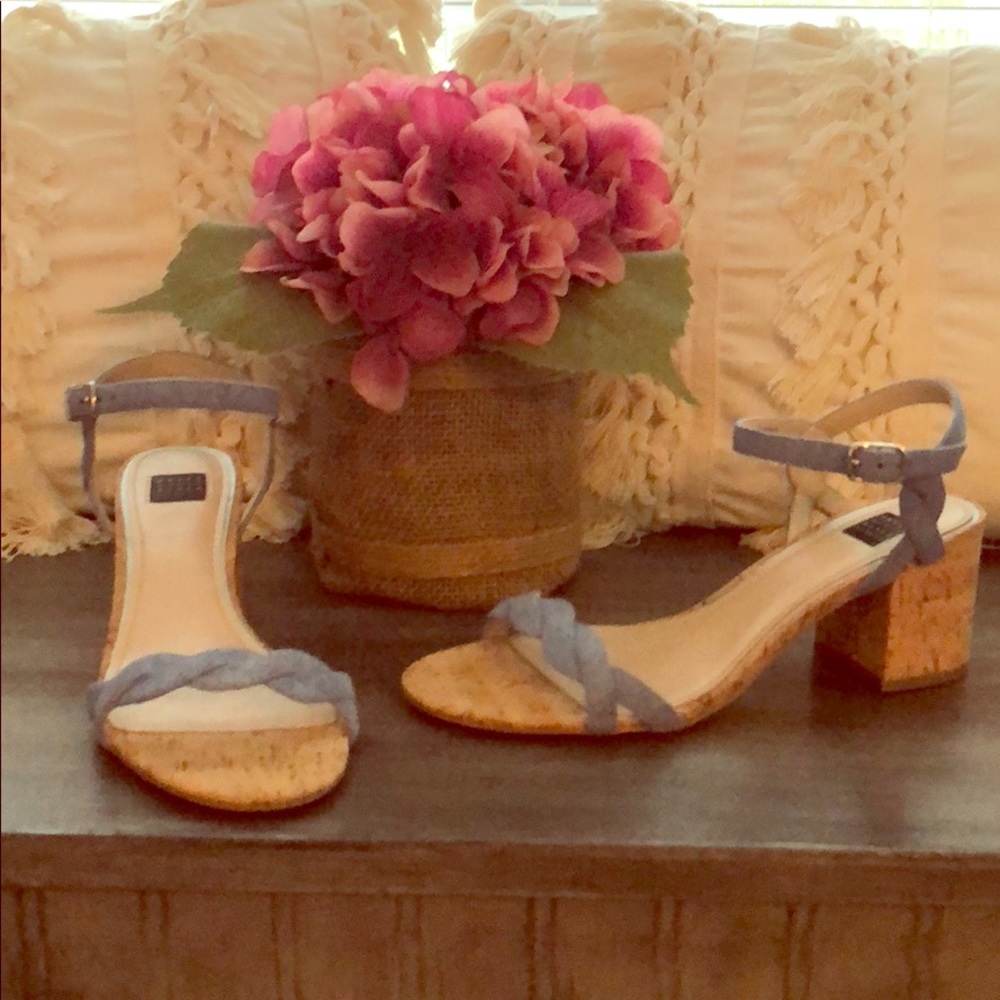 Blue dress sandals